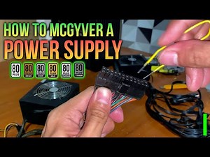 Tutorial on how to test power supply by using paperclip