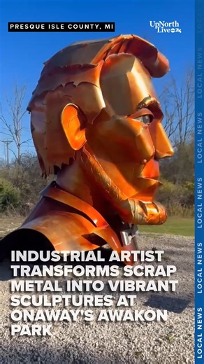 In Onaway, an industrial artist has turned scrap metal into a celebration of creativity and community. Awakon Park is filled with towering sculptures and bold designs, all built by Tom Moran, founder of Moran Ironworks. For decades, Tom Moran has been known for his massive industrial projects. But thirty years ago, a few friends and coworkers encouraged him to do something different to turn his leftover steel into art. Learn more tonight on UpNorthLive's Exploring Michigan at 6 p.m.! | UpNorthLi