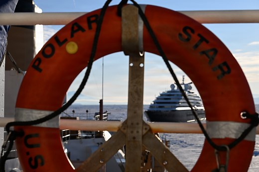 Coast Guard Cutter Polar Star responds to the cruise ship Scenic Eclipse II, assisting in freeing the ship from pack ice and the safety of the passengers aboard. The Scenic Eclipse II was beset in pack ice roughly eight nautical miles from McMurdo Sound when the Polar Star’s crew conducted two close passes to break the vessel free, then escorted it approximately four nautical miles to open water. On its 50th anniversary of service, the icebreaker remains always ready for the call, kicking off an