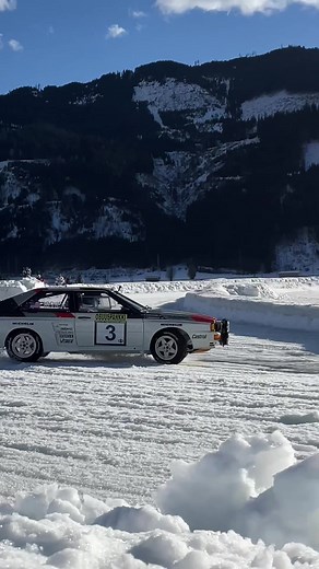 Audi Tradition let me drive this freshly restored ‘83 Quattro A2 Group B car on the GP Ice Race track this weekend in Austria! #GroupBrally #rallycar