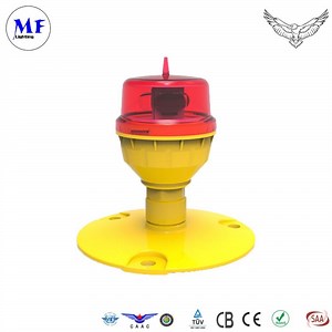 [Hot Item] AC110-240V LED Aircraft Warning Red Beacon Aeronautical Aviation Obstruction Obstacle Light for Mountain Peak Cooling Tower Radar Installation Tall Crane