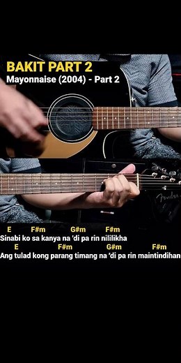 Bakit Part 2 - Mayonnaise (2004) Easy Guitar Chords Tutorial with Lyrics Part 2 SHORTS REELS