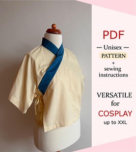 PDF Pattern: Short Sleeve Hanfu - Chinese Cosplay Costume - Etsy Canada