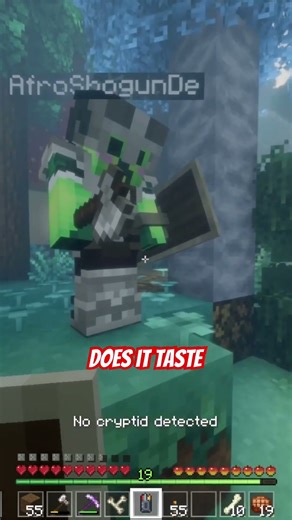 Sasquatch Poop - #minecraft #shorts #minecrafthorror #minecraftmodded #gaming