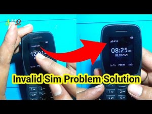 Nokia 105 Plus Invalid Sim Problem Nokia 105 Sim access error Problem Nokia Sim invalid solution