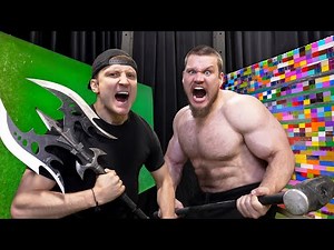 100 Layers of Crayons vs Lego Wall