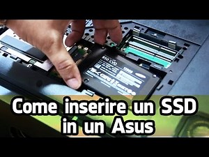 Come inserire un SSD in un Asus