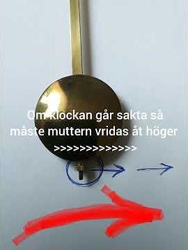 Hur fungerar klockan.Hur man justerar väggur.klockan går för fort.Please like,comment,and subscribe!