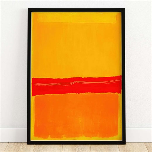 Abstract Canvas Art: Mark Rothko Style - Yellow Orange Red Hues - Etsy Australia
