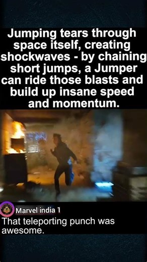 Jumper – Teleporting Punch Gone Wrong ⚡👊 | Epic Scene #shorts