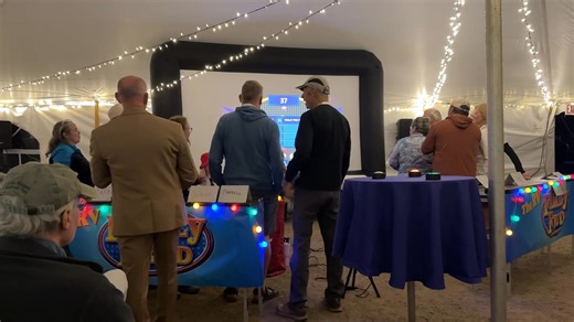 Camp EKKO’s RV Family Feud night was a hoot! James had a blast playing Richard Dawson— minus the kissing. And the hair. 😉 | The Fit RV