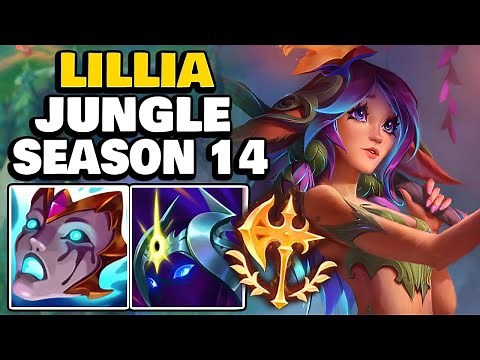 Lillia Jungle Tips and Tricks & how to CARRY| Best Build & Runes Lillia Jungle Gameplay Season 14