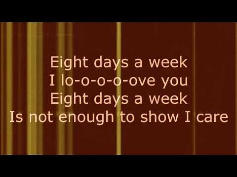 Eight Days a Week - The Beatles (Lyrics)