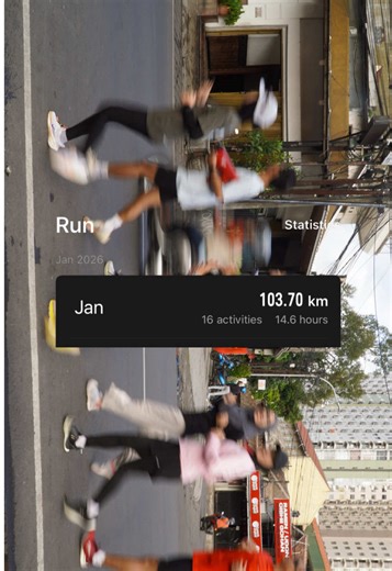 my first 100km per month! a good way to start 2026, love the consistency 🧘‍♀️🧡 #run