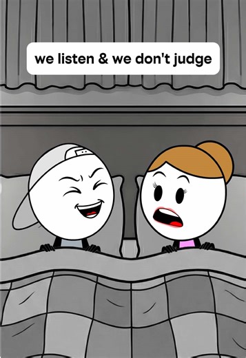 We listen and we don’t judge 😂#welistenanddontjudge #funny #girlfriend #couple #animation