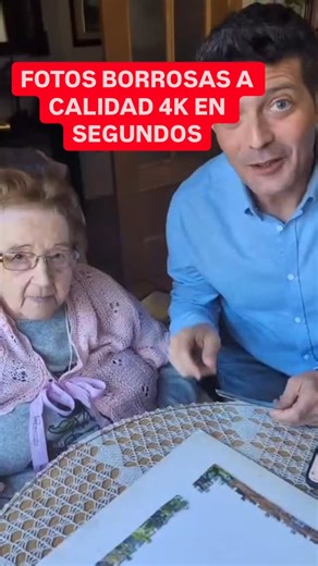 Mi abuela de 98 años te explica cómo puedes corregir una foto borrosa para mejorarla y reescalarla con calidad 4K, gratis y en segundos gracias a Gemini y Nano banana Pro #fotosborrosas #trucos #tecnologia #iaparatodos | Raúl Ordóñez