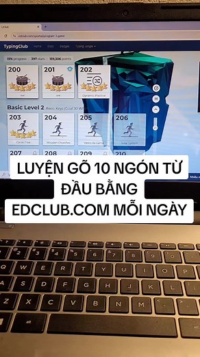 NGÀY 16 (I): bài 200-206 Tập gõ bàn phím 10 ngón mỗi ngày từ A-Z. Mục tiêu luyện tập mỗi ngày: - Sử dụng trang edclub.com - Bỏ thói quen cũ, tập gõ lại từ đầu bằng 10 ngón: từ cách đặt tay... - Gõ sai không xóa đi gõ lại. Luyện tập lại mỗi bài nhiều lần nếu cảm thấy ngón tay chưa thuận và sai nhiều (Mức sai >=5%) - Kiên trì mỗi ngày luyện từ 1 tiếng trở lên. #luyengo10ngon #gomoingay #kientri #upvideolaydongluc #luyengo1Ongonmoingay #kientri
