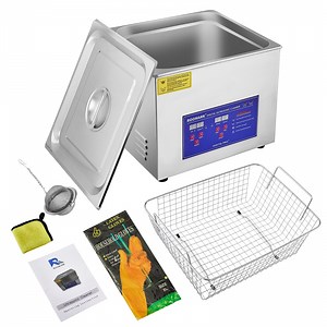 ROOMARK 15L Ultrasonic Cleaner Machine with Digital Timer & Heater, 500W Professional Stainless Steel Lab Ultrasonic Cleaners for Lab Tool, Glasses, Record