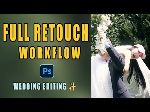 Full Wedding Retouch · Photoshop Workflow 🎧 (Music Only)