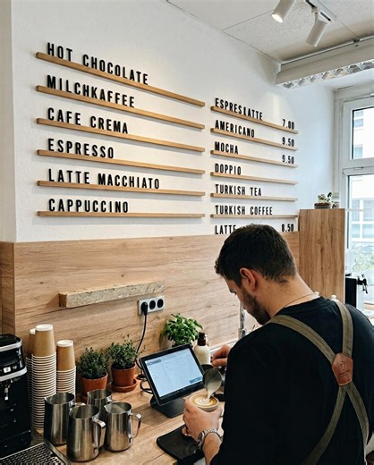 Cafe Coffee Shop Menu Display, Restaurant Menu Board, Wall Mounted Wooden Rails, Oak Wall Menu Board, Custom Cafe Menu Sign, Cafe Menu Rails - Etsy Canada