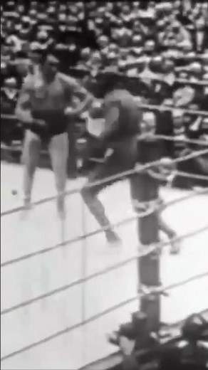 Boxing history: Jack Johnson becomes first Black Heavyweight World Champion. Police cut the video
