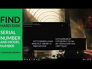 Find the Hard Drive Serial Number & Model Number using the Command Prompt