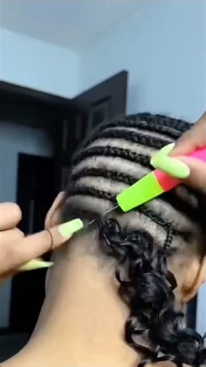 Hide the thread miracle knots feather crochet#crochet #hairextensions #hairstyle