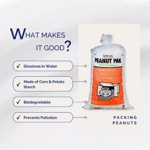 Our biodegradable packing peanuts are made from corn and potato starch, so they're safe for you, your belongings, AND your surroundings! That makes them way better than Styrofoam. The U-Haul Peanut Pak is available for in-store pickup or same-day delivery! #PackingPeanuts #MovingSupplies http://uhaulco.com/oWON50PU5KL | U-Haul