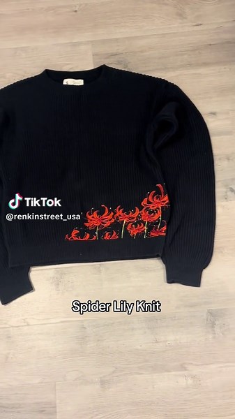 Spider Lily Knit - Dope Anime Pieces For Your Closet!