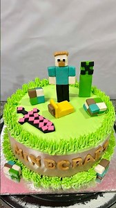 Minecraft cake design idea #cakedecorating #cake #youtubeshorts #fancycakes #manecraftcake