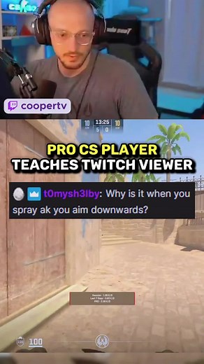 Pro CS2 Player Teaches Spray Control to Twitch Viewer #cs2 #cs2clips #counterstrike #counterstrike2 #faceit