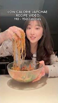 110-150 Calorie Japchae Recipe Video! #fyp