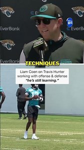 Jaguars HC Liam Coen says Travis Hunter has practiced with both the offense and defense #shorts