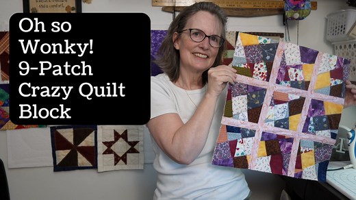 Turn Fabric Scraps Into Wonky Nine-Patch Quilt Blocks