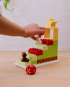 1.4K views · 18 reactions | Build your very own volcano and see who can get to the top first! All you need is a die and some DUPLO bricks  Trying and failing is a BIG start in developing resilience! | LEGO Family | Facebook
