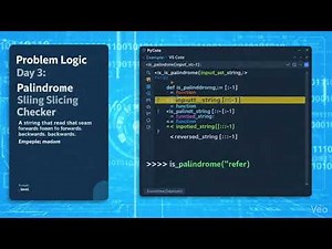 Day 3/7 Python Logic: Reverse Strings in 1 Line! 🚀 | Palindrome Checker