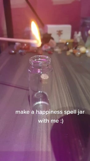 happiness spell jar! would you like to see some spells other than spell jars? #herbs #majik #pagan #witch #wiccan #jar #spelljar #happiness #happy