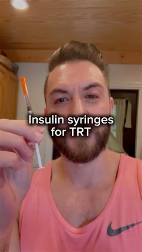TRT using insulin syringes