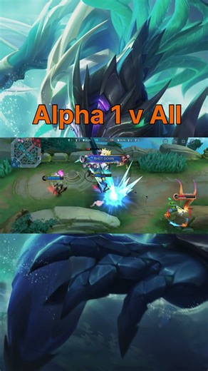 WATCH THIS - BEST BUILD EXP ALPHA 2025 ! (ONE VS ALL) #mobalegends5v5 #shorts #alpha