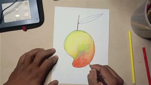 How to Color a Realistic Mango 🥭
