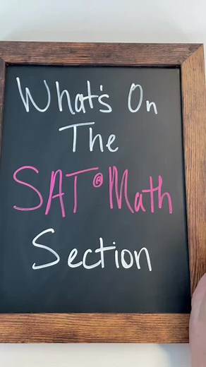 What’s on the SAT math section? Here’s some of the topics you’ll need to know. #SAT #SATtest #studytok #SATprep #SATmath #highschool
