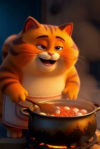 “Big Fat Orange Cat Cooks Legendary Smokey Jollof Rice!”