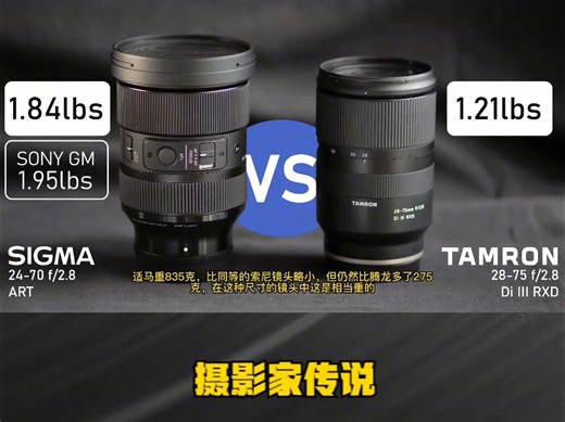 适马 24-70 f2.8 ART vs 腾龙 28-75 索尼FE卡口：回顾与比较！