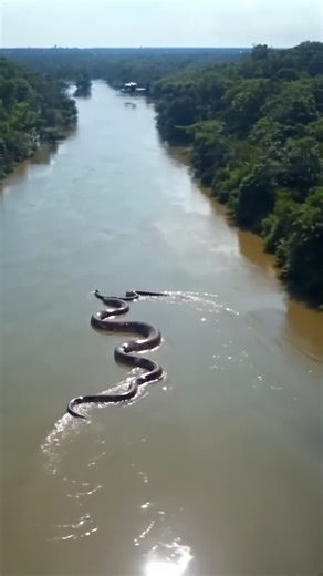 4M views · 11K reactions | Military Drone Catches Massive Anaconda Slithering Through Amazon This is an AI-generated concept video imagining what a prehistoric giant anaconda could have looked like. It’s not real footage, just a creative recreation inspired by fossil evidence and ancient myths. Shared for entertainment and educational purposes only. | Most Amazing Top 10 | Facebook
