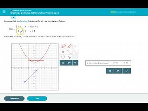 Graphing a Piecewise Function on ALEKS type 3