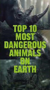 Top 10 Most Dangerous Animals on Earth