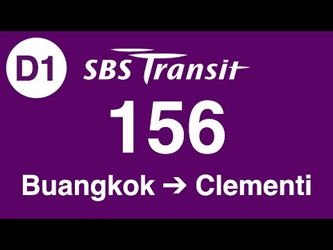 SBS Transit Trunk 156 Direction 1 Hyperlapse
