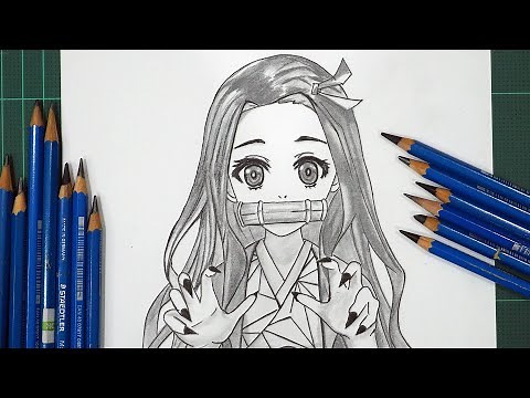 How To Draw Nezuko '"Demon Slayer" [Anime Drawing Tutorial For Beginners]