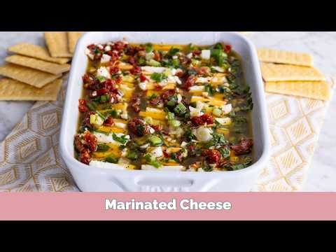 Marinated Cheese — Easy Make-Ahead Appetizer (No Cooking Required)