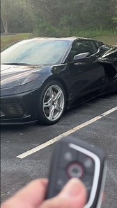 How to start a C8 Corvette with the key fob